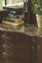 Load image into Gallery viewer, North Shore - Dark Brown - 8 Pc. - Dresser, Mirror, Chest, King Poster Bed with Canopy