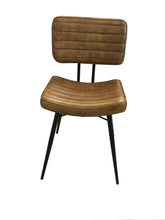 Load image into Gallery viewer, Camel - Misty Padded Side Chairs Camel And Black (Set of 2)