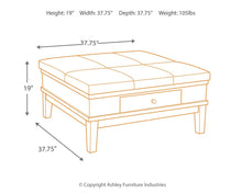Load image into Gallery viewer, Gately - Medium Brown - Ottoman Cocktail Table