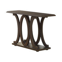 Load image into Gallery viewer, Living Room: Wood Top Occasional Tables - C-shaped Base Sofa Table Cappuccino