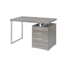 Load image into Gallery viewer, Brennan Desk - 3-drawer Brennan Office Desk Weathered Grey