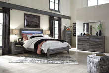Load image into Gallery viewer, Baystorm - Gray - 6 Pc. - Dresser, Mirror, King Panel Bed with 2 Storage Drawers