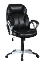 Load image into Gallery viewer, Home Office : Chairs - Black - Adjustable Height Office Chair Black And Silver
