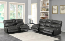 Load image into Gallery viewer, Stanford Motion Collection - Charcoal - Stanford 2-piece Power Living Room Set Charcoal