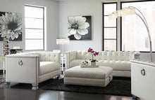 Load image into Gallery viewer, Chaviano Collection - Pearl White - Chaviano Tufted Upholstered Sofa Pearl White