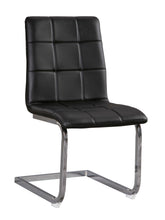 Load image into Gallery viewer, Madanere - Black/Chrome Finish - Dining UPH Side Chair (4/CN)