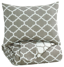 Load image into Gallery viewer, Media - Gray/White - Twin Comforter Set