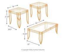 Load image into Gallery viewer, Exeter - Black/Brown - Occasional Table Set (3/CN)