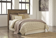 Load image into Gallery viewer, Trinell - Brown - 3 Pc. - Dresser with Fireplace Option, Mirror, Queen Panel Headboard