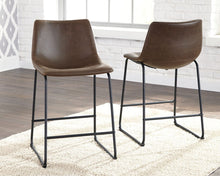 Load image into Gallery viewer, Centiar - Brown - Upholstered Barstool (2/CN)