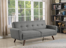 Load image into Gallery viewer, Grey - Hilda Tufted Upholstered Sofa Bed Grey
