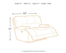 Load image into Gallery viewer, McCaskill - Gray - Wide Seat Recliner