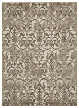 Load image into Gallery viewer, Cadrian - Cream/Brown - Large Rug