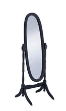 Load image into Gallery viewer, Oval Cheval Mirror Black