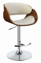 Load image into Gallery viewer, Ecru - Adjustable Bar Stool Ecru And Chrome