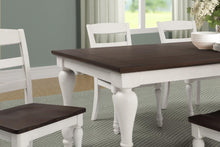 Load image into Gallery viewer, Madelyn Dining Table With Extension Leaf Dark Cocoa And Coastal White