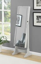 Load image into Gallery viewer, Storage Jewelry Cheval Mirror Dove Grey