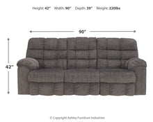 Load image into Gallery viewer, Acieona - Slate - REC Sofa w/Drop Down Table