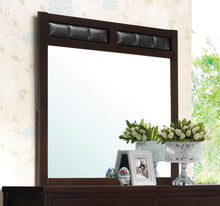 Load image into Gallery viewer, Carlton Collection - Black - Carlton Upholstered Rectangular Mirror Cappuccino