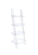 Load image into Gallery viewer, Amaturo Collection - Amaturo 4-shelf Ladder Bookcase Clear