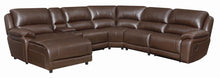 Load image into Gallery viewer, Mackenzie Motion Collection - Chestnut - Mackenzie 6-piece Motion Sectional Chestnut