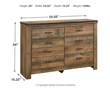 Load image into Gallery viewer, Trinell - Brown - Youth Dresser