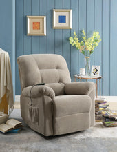 Load image into Gallery viewer, Living Room : Power Lift Recliner - Beige - Upholstered Power Lift Recliner Beige