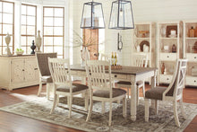 Load image into Gallery viewer, Bolanburg - Antique White - 7 Pc. - Rectangular Dining Room Table, 6 Upholstered Side Chairs