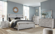 Load image into Gallery viewer, Brashland - White - 7 Pc. - Dresser, Mirror, Queen Panel Bed, 2 Nightstands