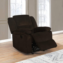 Load image into Gallery viewer, Gordon Motion Collection - Chocolate - Gordon Upholstered Glider Recliner Chocolate