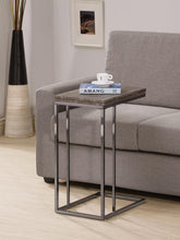 Load image into Gallery viewer, Expandable Top Accent Table Weathered Grey And Black