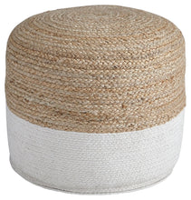 Load image into Gallery viewer, Sweed Valley - Natural/White - Pouf