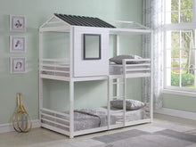 Load image into Gallery viewer, Belton Bunk Bed - Belton House-themed Twin Over Twin Bunk Bed White