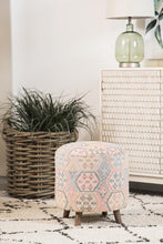 Load image into Gallery viewer, Accent : Accent Stools - Multi-color - Ikat Pattern Round Accent Stool Multi-color