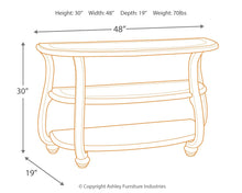 Load image into Gallery viewer, Coralayne - Silver Finish - Sofa Table