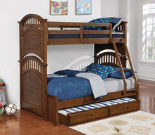Load image into Gallery viewer, Halsted Bunk Bed - Halsted Twin Over Full Bunk Bed walnut