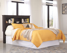 Load image into Gallery viewer, Reylow - Dark Brown - Queen/Full Bookcase Headboard