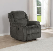 Load image into Gallery viewer, Charcoal - Jennings Upholstered Power Glider Recliner Charcoal