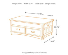 Load image into Gallery viewer, Cross Island - Medium Brown - Lift Top Cocktail Table