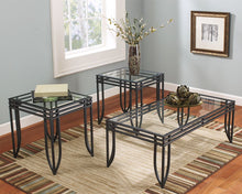 Load image into Gallery viewer, Exeter - Black/Brown - Occasional Table Set (3/CN)