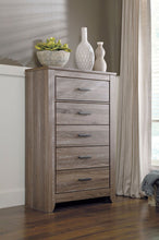 Load image into Gallery viewer, Zelen - Warm Gray - 6 Pc. - Dresser, Mirror, Chest, Queen Panel Bed