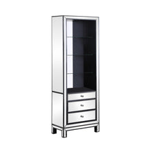 Load image into Gallery viewer, 3-drawer Media Tower Black Titanium And Silver