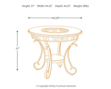 Load image into Gallery viewer, Glambrey - Brown - Round DRM Counter Table