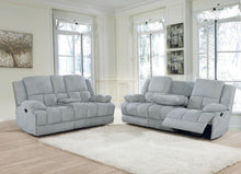 Load image into Gallery viewer, Grey - Waterbury 2-piece Pillow Top Arm Motion Living Room Set Grey