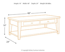 Load image into Gallery viewer, Branbury - Grayish Brown - Rectangular Cocktail Table
