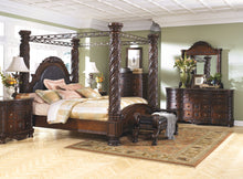 Load image into Gallery viewer, North Shore - Dark Brown - King Poster Bed with Canopy