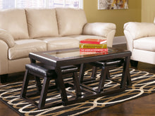 Load image into Gallery viewer, Bladen - Slate - 5 Pc. - Left Arm Facing Loveseat, Right Arm Facing Sofa Sectional, Kelton Cocktail Table with Stools, 2 End Tables