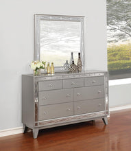 Load image into Gallery viewer, Leighton Collection - Metallic - Leighton Beveled Mirror Metallic Mercury