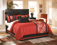 Load image into Gallery viewer, Shay - Almost Black - Queen/Full Panel Headboard