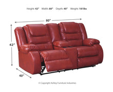 Load image into Gallery viewer, Vacherie - Salsa - 2 Pc. - Reclining Sofa, Double Reclining Loveseat with Console